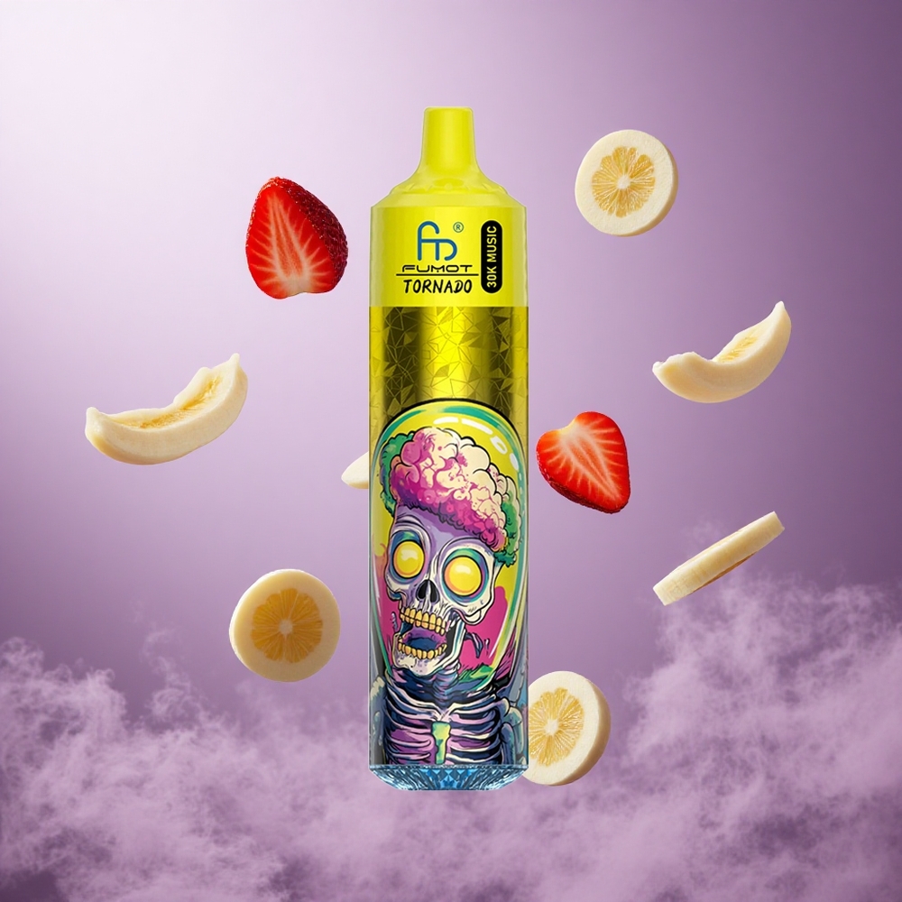 Fumot Randm Tornado 30000 Puffs Banana Strawberry Singapore Wholesale 30mL Pre-filled 2% 5% Nicotine