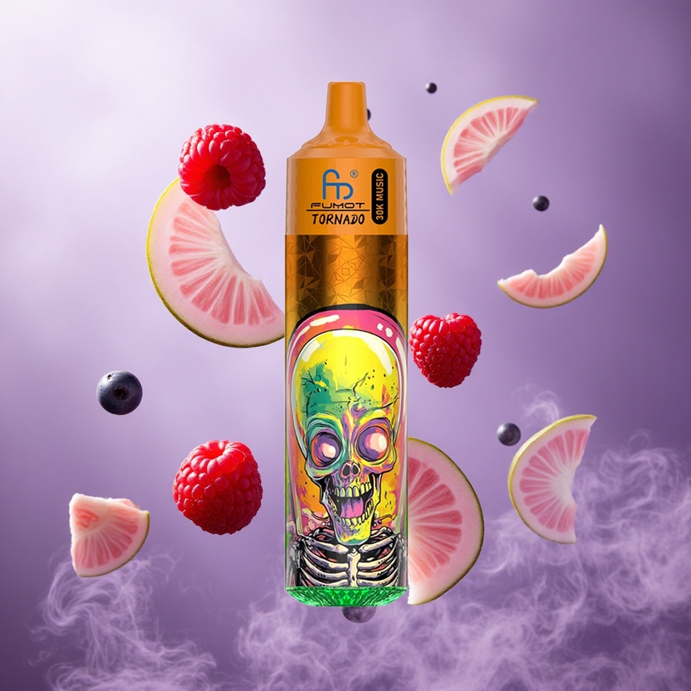 Fumot Randm Tornado 30000 Puffs Blueberry Raspberry Singapore Wholesale 30mL Pre-filled 600mAh Rechargeable