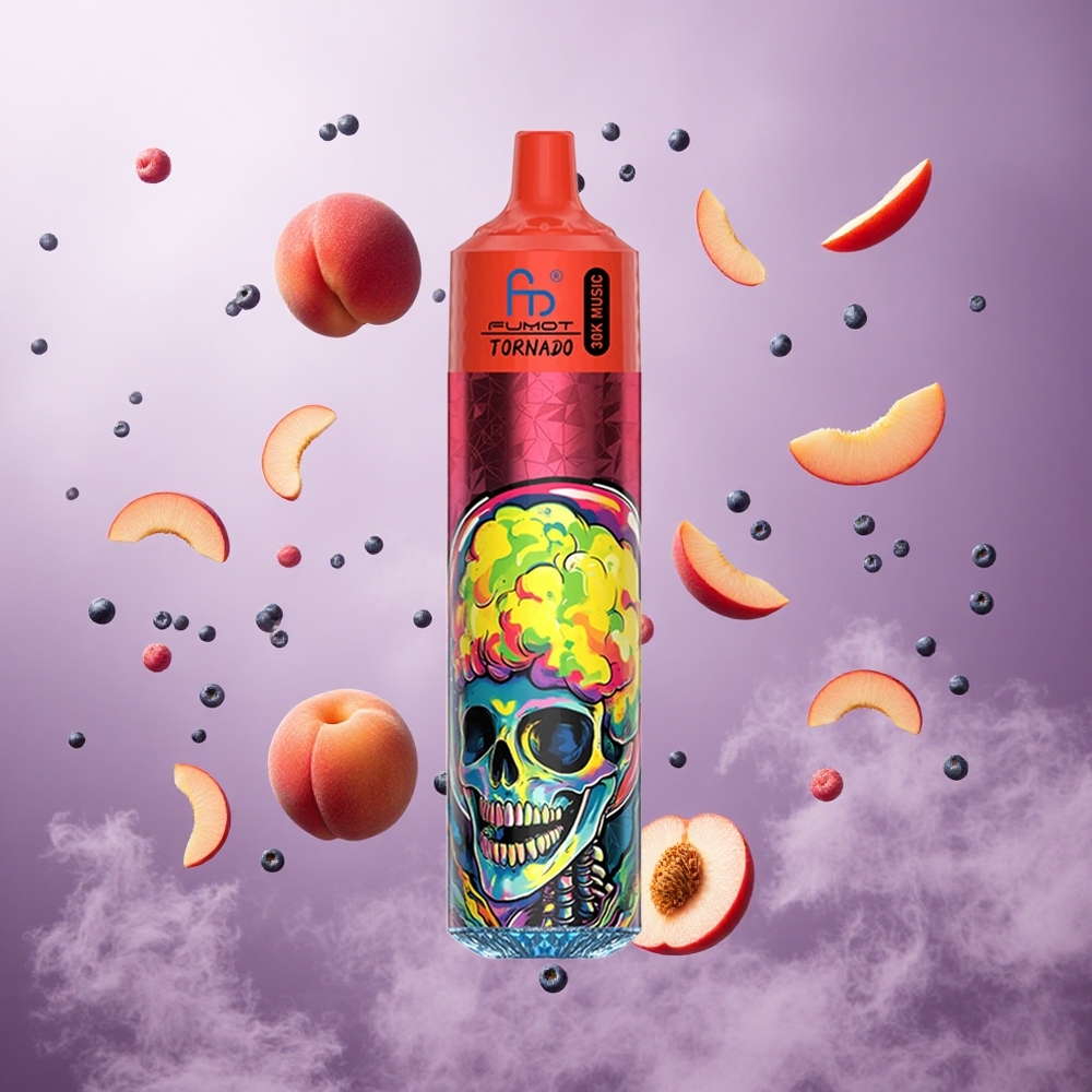 Fumot Randm Tornado 30000 Puffs Peach Berries Singapore Wholesale 30mL Pre-filled 600mAh Rechargeable