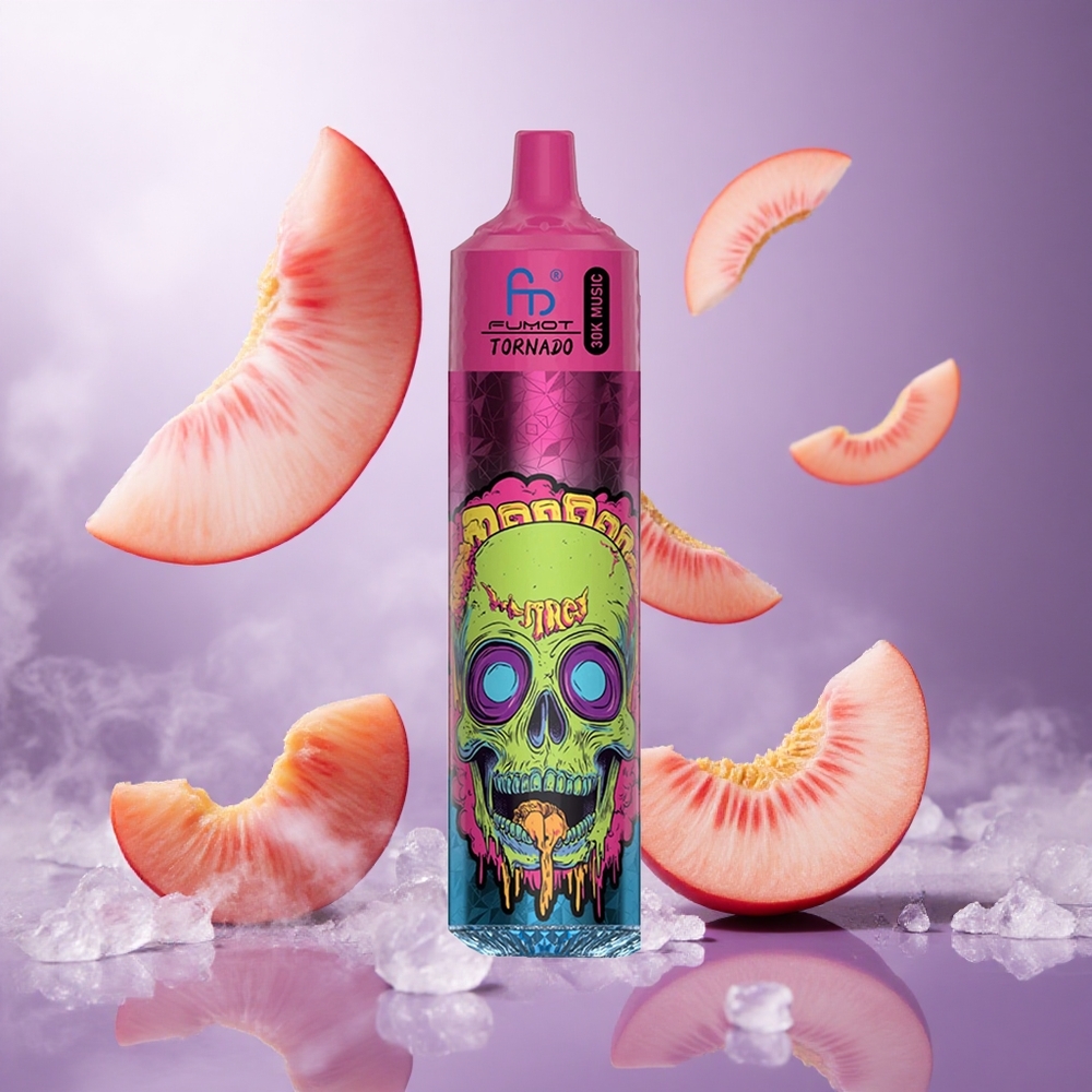 Fumot Randm Tornado 30000 Puffs Peach Ice Singapore Wholesale 30mL Pre-filled 600mAh Rechargeable