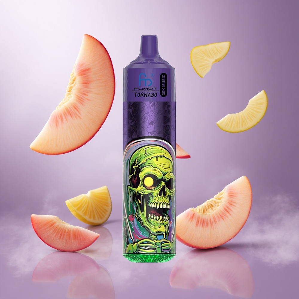 Fumot Randm Tornado 30000 Puffs Peach Mango Pineapple Singapore wholesale 30mL pre-filled 600mAh rechargeable