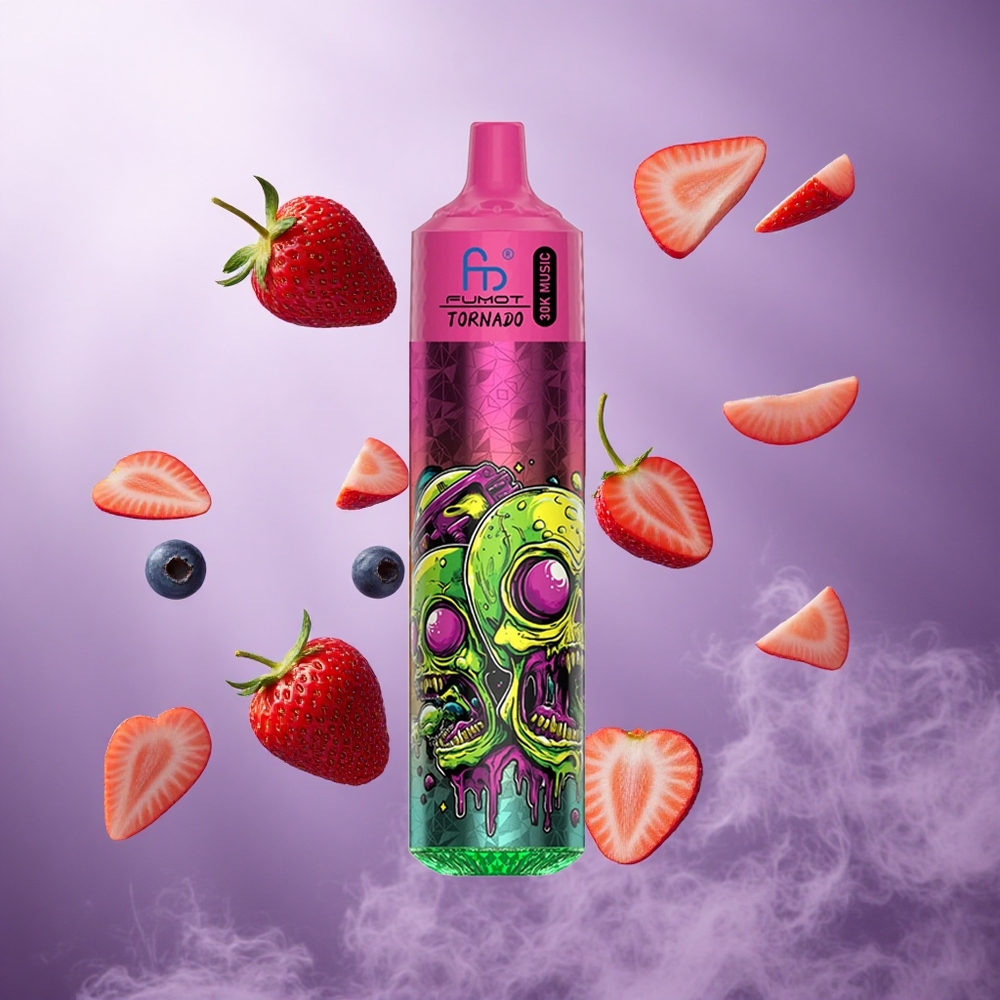 Fumot Randm Tornado 30000 Puffs Strawberry Blueberry Singapore wholesale 30mL pre-filled 600mAh rechargeable
