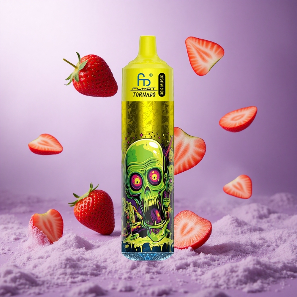 Fumot Randm Tornado 30000 Puffs Strawberry Ice Singapore Wholesale 30mL Pre-filled 600mAh Rechargeable