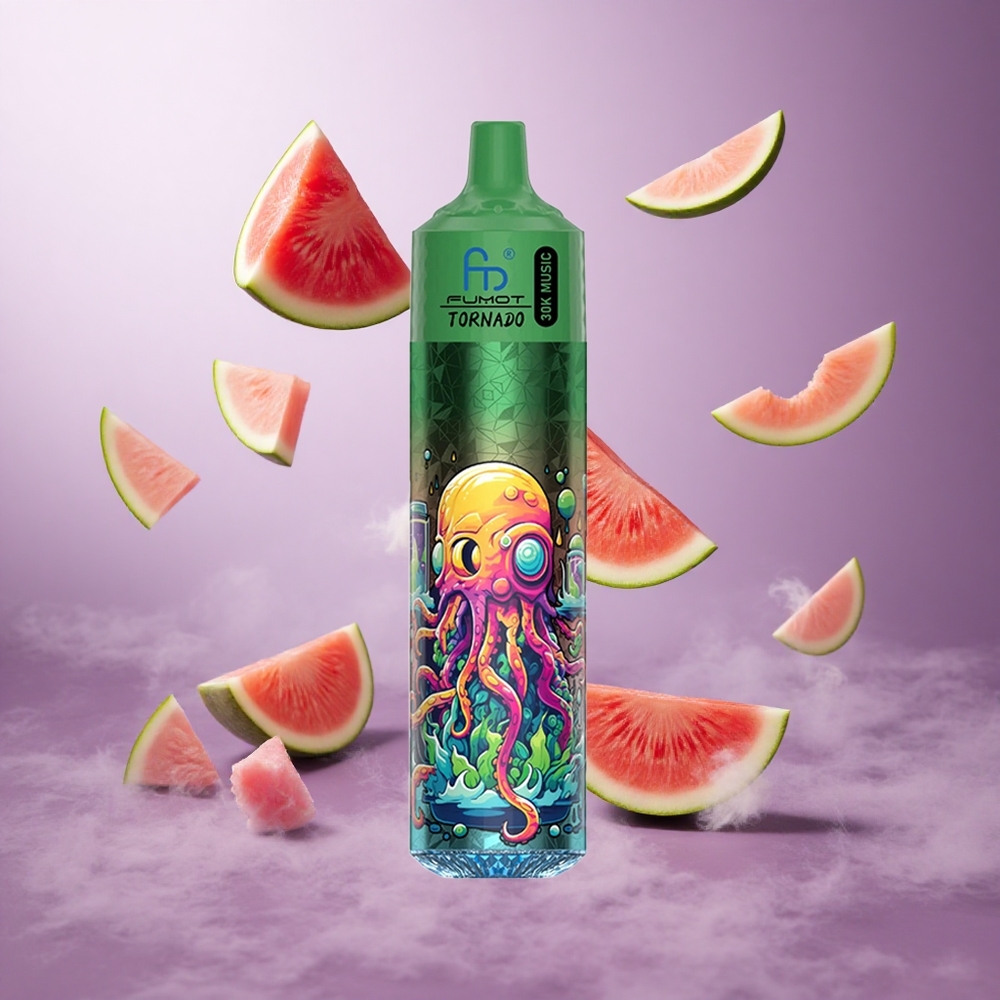 Fumot Randm Tornado 30000 Puffs Watermelon Cantaloupe Singapore Wholesale 30mL Pre-filled 600mAh Rechargeable