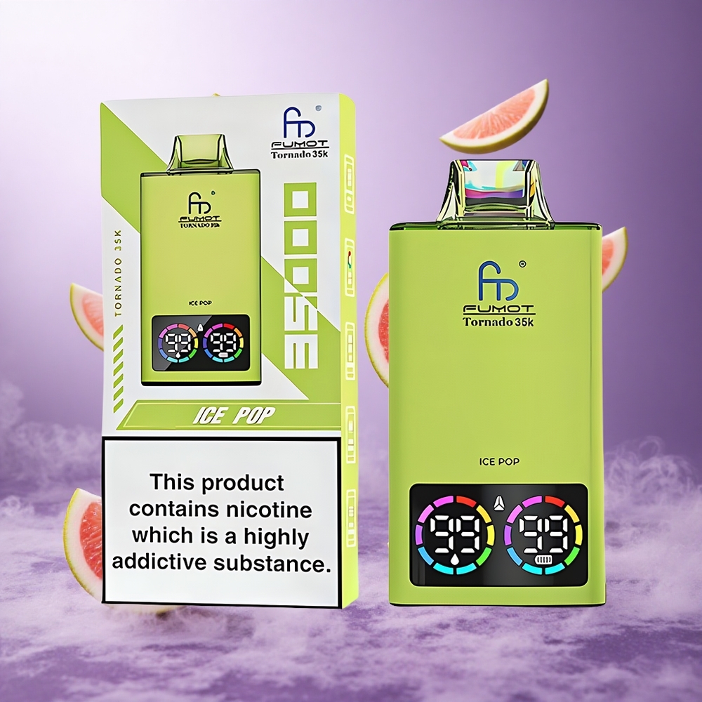Fumot Tornado 35000 Puffs Ice Pop Singapore Wholesale Dual Mesh Coil 700 MAH Battery