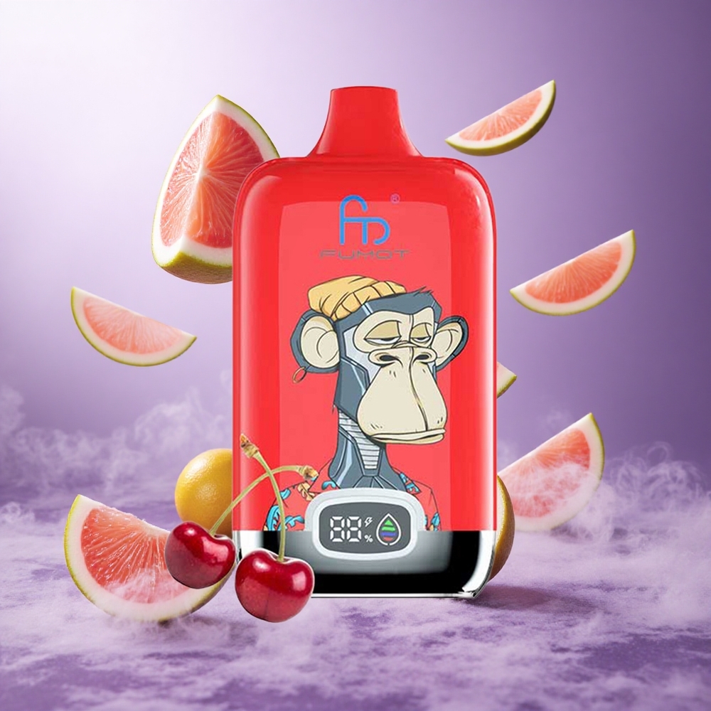 Fumot Tornado Digital Box 12000 Puffs Ice Pop Singapore Wholesale 20ml E-Liquid 550mAh Rechargeable Battery