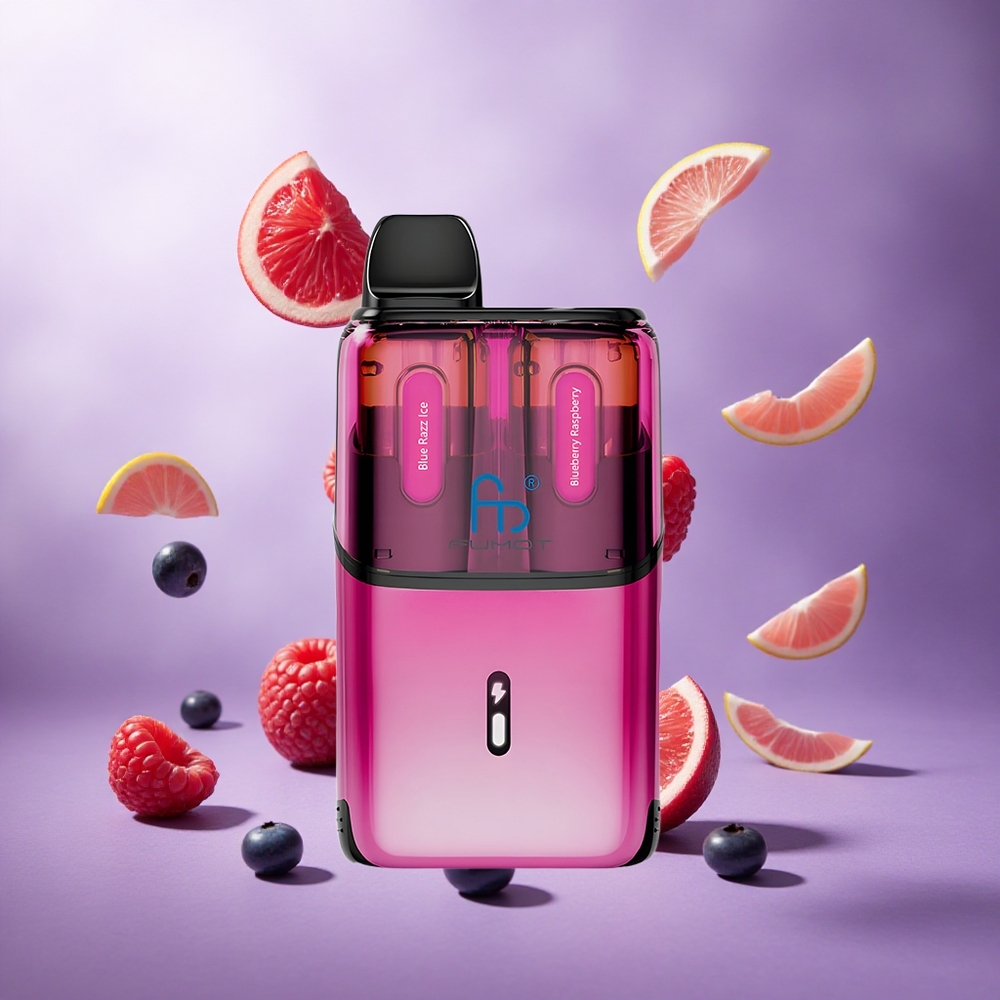 Fumot Ultra T32000 32000 Puffs Blue Razz Ice - Blueberry Raspberry Singapore Wholesale 800mAh Battery 24ml E-Liquid Capacity