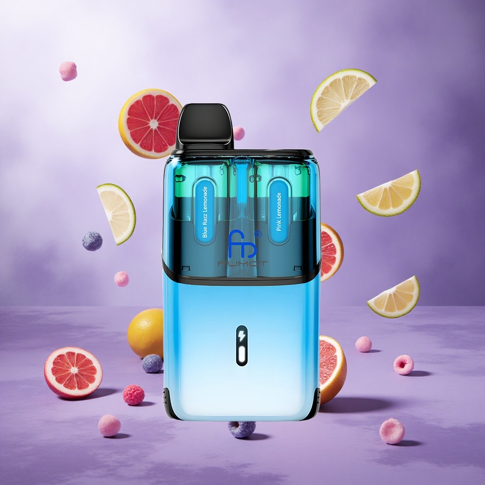 Fumot Ultra T32000 32000 Puffs Blue Razz Lemonade - Pink Lemonade Singapore Wholesale 800mAh Battery 24ml E-Liquid Capacity