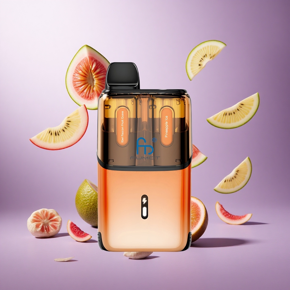 Fumot Ultra T32000 32000 Puffs Kiwi Passion Fruit Guava - Pineapple Ice Singapore Wholesale 800mAh Battery 24ml E-Liquid Capacity