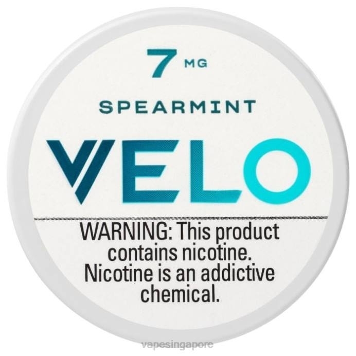 Spearmint - disposable Vape Singapore 2PLF48 VELO Nicotine Pouch 7mg