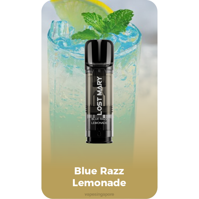 Blue Razz Lemonade - Vape Wholesale supplier 2PLF421 LOST MARY Tappo Pre-Filled Replacement Pods