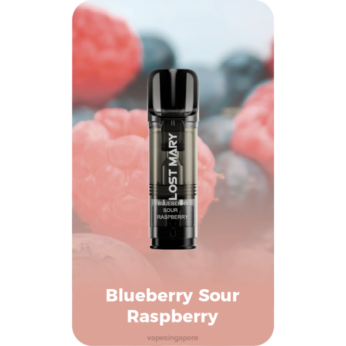 Blue Sour Raspberry - Vape Wholesale price list 2PLF422 LOST MARY Tappo Pre-Filled Replacement Pods