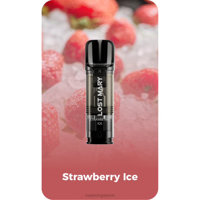Strawberry Ice - disposable Vape SG 2PLF430 LOST MARY Tappo Pre-Filled Replacement Pods
