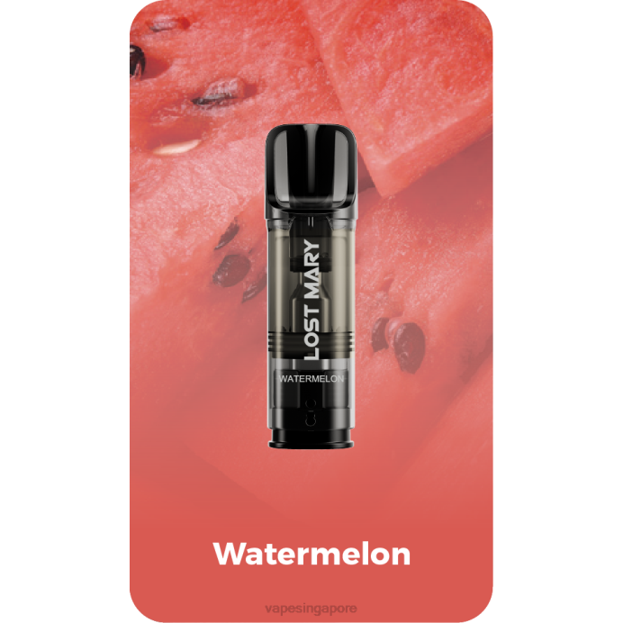 Watermelon - disposable e cigarette Singapore 2PLF434 LOST MARY Tappo Pre-Filled Replacement Pods