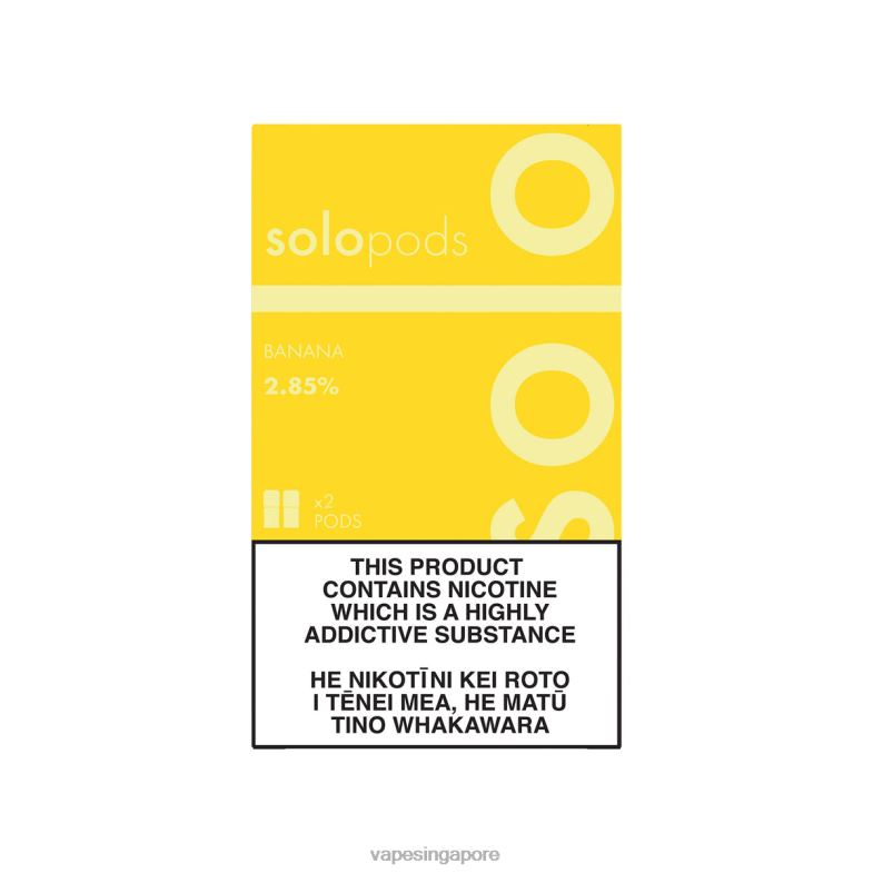Vape Supplier Singapore BDFBR64 - Solo Replacement Pod 2-Pack Banana